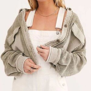 Free People Nomad Shirt Jacket in French Clay
